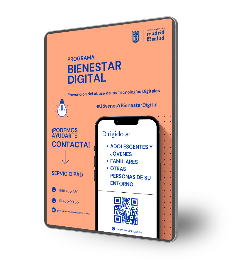 miniatura bienestar digital Adolescentes en casa, te preocupa?, servicioPad, prevención de adicciones