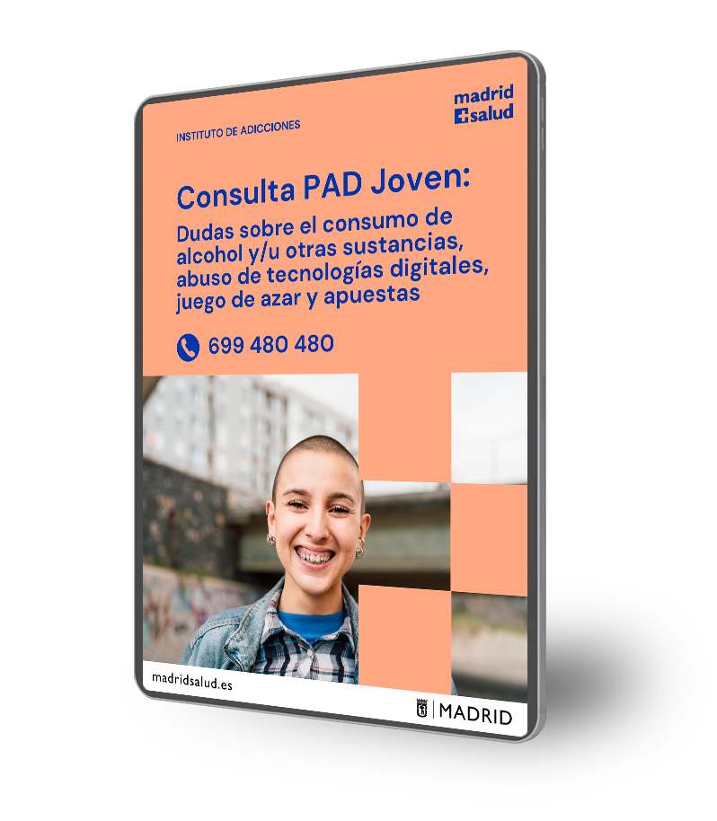 cartel consulta PAD Joven ServicioPad prevención de adicciones